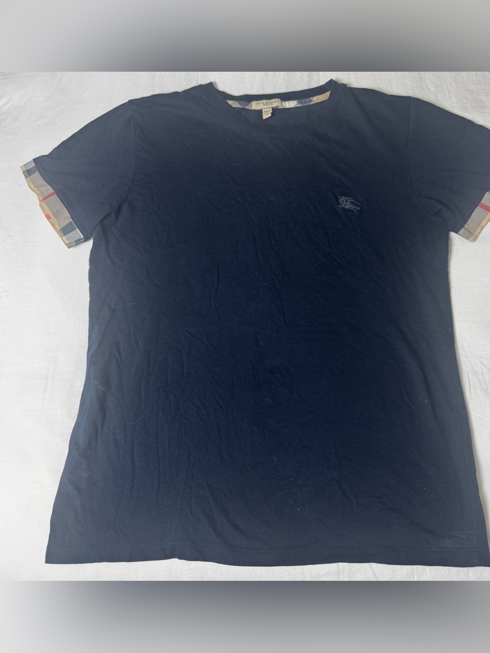 Burberry Men's black Short Sleeve T-Shirt Large